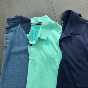 3 Shirts, Boys Polo and Henley Shirt Set